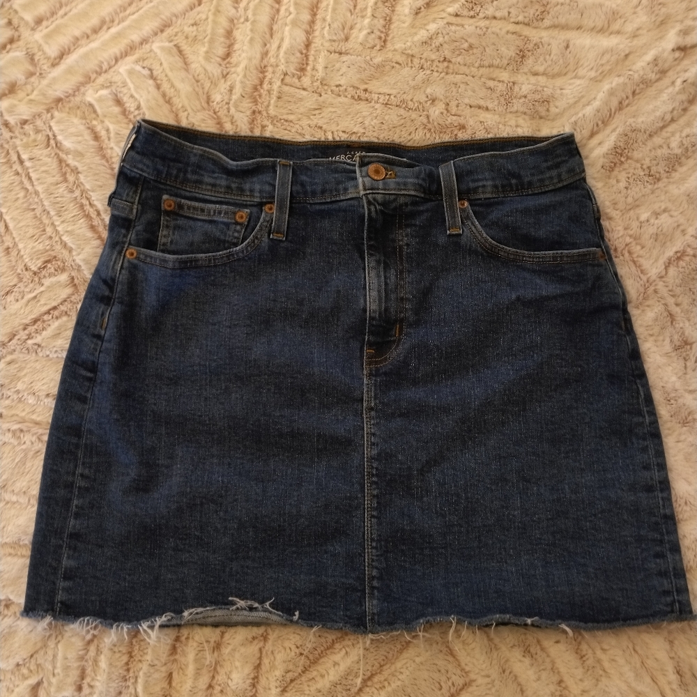J Crew Denim Mini Skirt